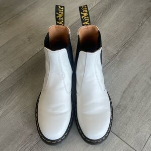 Dr. Martens White Ankle Boots - W9
